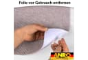 ANRO Stufenmatte NEMESIS Treppenschutz Rechteck Selbsthaftend Grau/Schwarz Bild 5