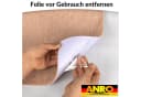 ANRO Stufenmatte NEMESIS Treppenschutz Rechteck Selbsthaftend Grau Schwarz Bild 5