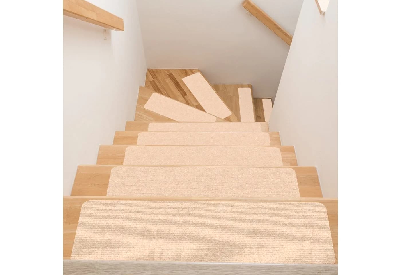 ANRO Stufenmatte NEMESIS Beige Selbsthaftend Rutschfest - Bild 4
