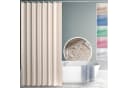 ANRO Duschvorhang Polyester Beige Wasserabweisend mit Haken Bild 2