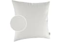 Kisska Dekokissen Kissenhülle KUMO Kunstleder Leder-Optik 40x40cm Einfarbig Weiß Bild 2