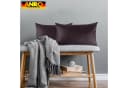 Kisska Dekokissen Kissenhülle KUMO atmungsaktive Kunstleder Leder-Optik Braun Bild 4