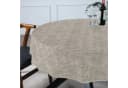 ANRO Tischdecke Alica Leinen Melliert Grau Rund 100cm Bild 1