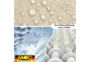 ANRO Tischdecke Alica Leinenoptik Melliert Creme Rund 100cm Bild 4