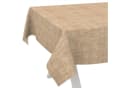 ANRO Tischdecke Alica Leinen Melliert Sandbraun wasserabweisend Bild 2