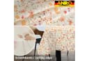 ANRO Tischdecke abwaschbar LANA Alessia-Wildblumen Orange-Beige Bild 3