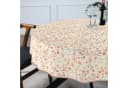 ANRO Tischdecke abwaschbar LANA Alessia-Wildblumen Orange-Beige Bild 1