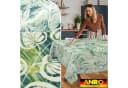 ANRO Tischdecke LANA Aurora-Blätter Pastell-Grün wasserabweisend Bild 5