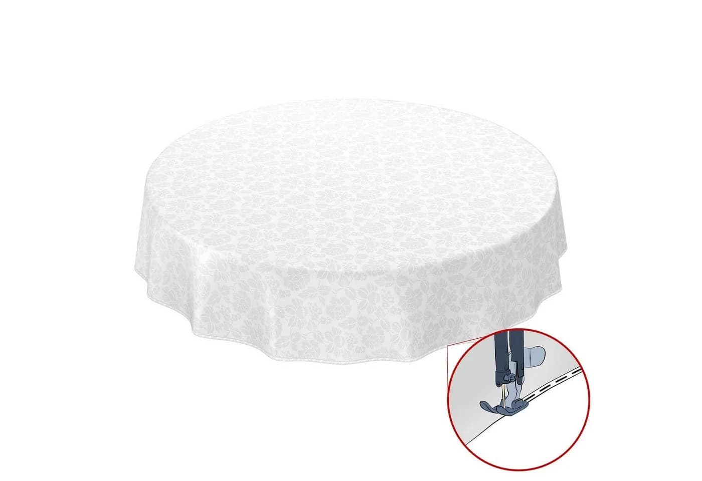 ANRO Tischdecke Wachstuchtischdecke Rund 100cm