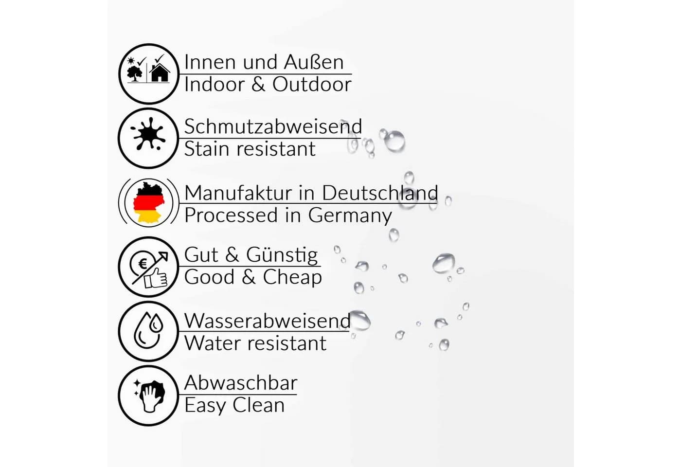 ANRO Tischdecke Weiß Abwaschbar Wasserdicht Kunststoff 140cm - Bild 4