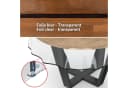 ANRO Tischdecke KLARA Transparent Abwaschbar Kunststoff Rund 100cm Bild 1