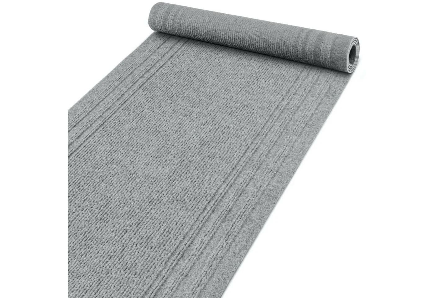 ANRO Läufer Teppich Grau Polypropylen Flurläufer - Bild 2