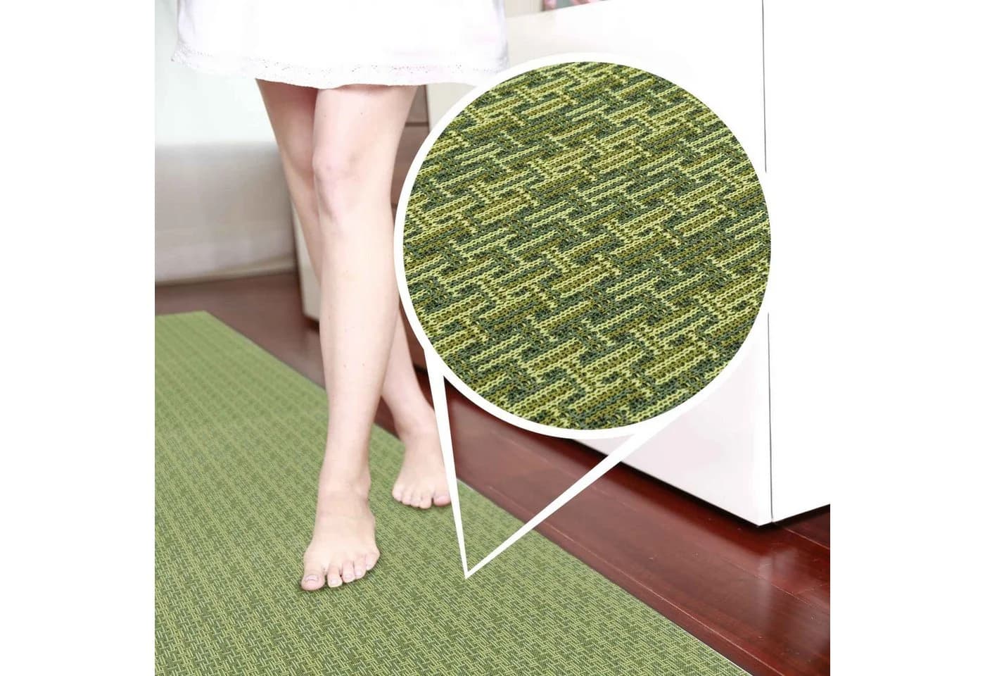 ANRO Küchenläufer ITACA Grün 3mm Höhe Rutschfest - Bild 5