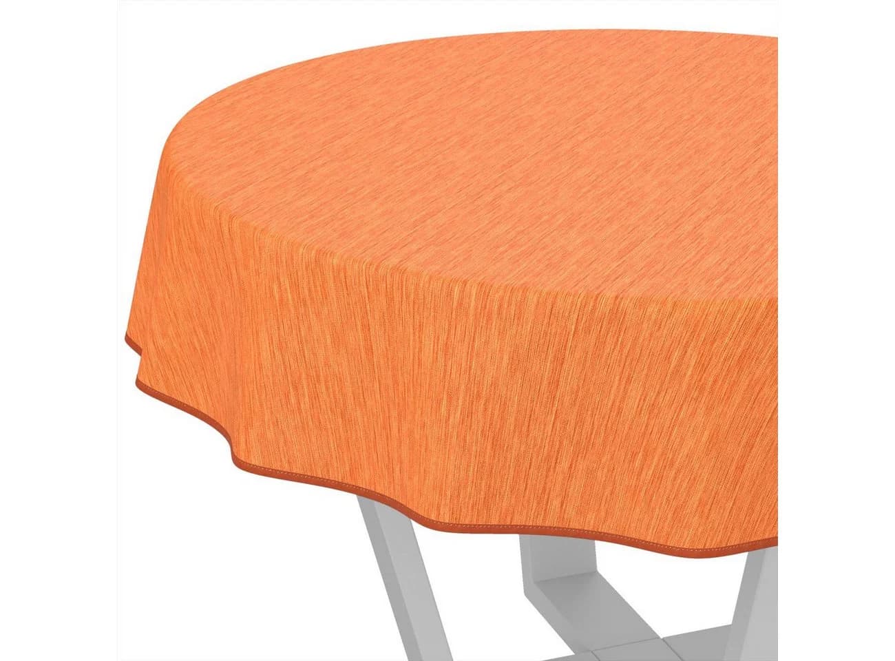 ANRO Wachstuchtischdecke Rund 100cm wasserabweisend mit Saum - Bild 2