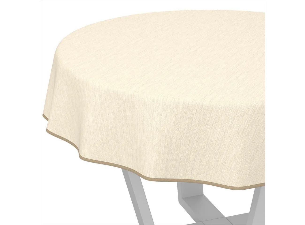 ANRO Wachstuchtischdecke Rund 100cm Grün Wasserabweisend - Bild 2