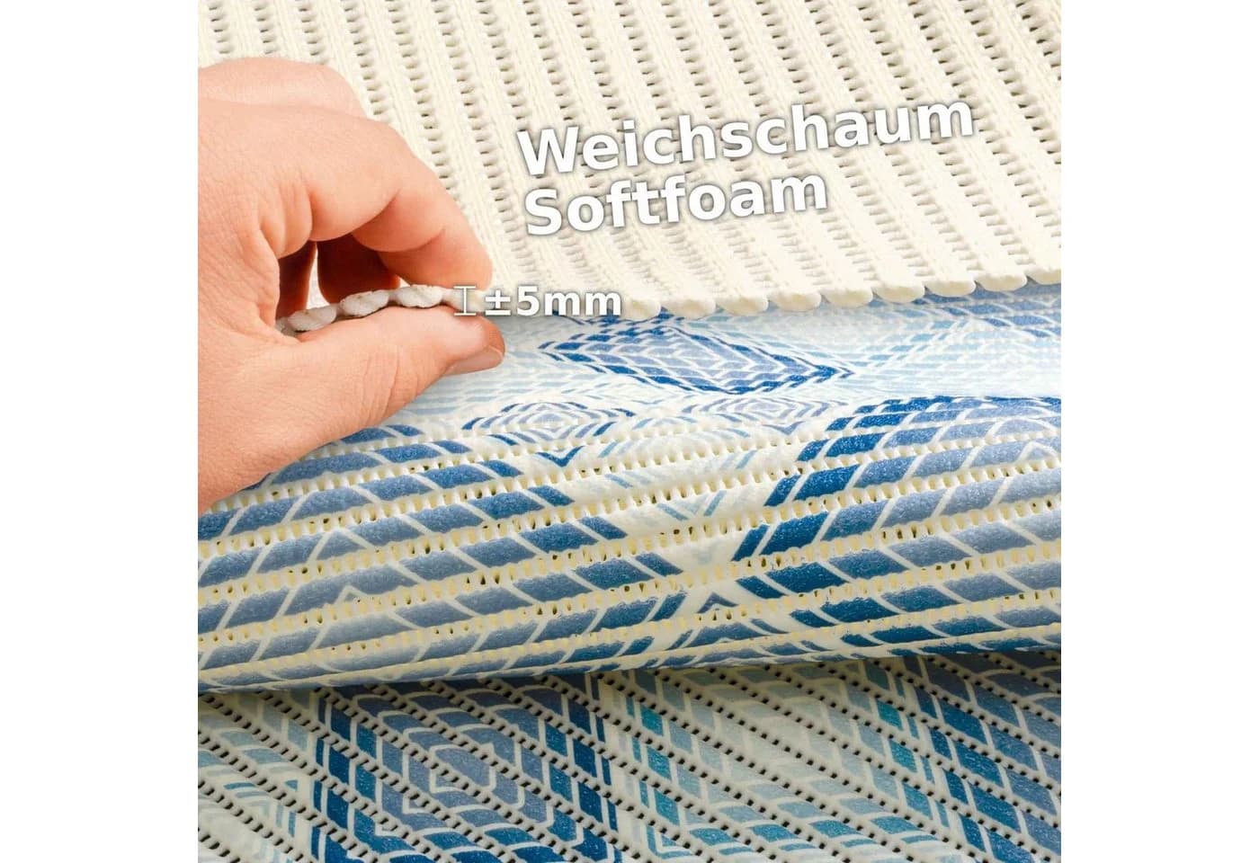 ANRO Schaum-Badematte Antirutschmatte PVC 5 mm - Bild 5