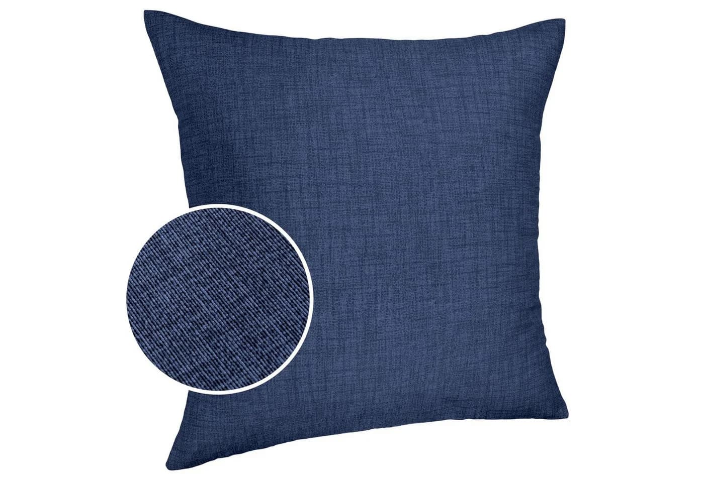 ANRO MrJack Kissenbezug Leinenoptik 40x40cm Jeansblau - Bild 2