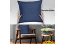 ANRO MrJack Kissenbezug Leinenoptik 40x40cm Jeansblau Bild 4