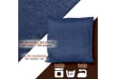 ANRO MrJack Kissenbezug Leinenoptik 40x40cm Jeansblau Bild 5