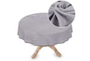 ANRO Tischdecke Textil mit Leinenmuster waschbar 155x155cm Bild 2