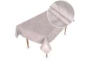 ANRO Tischdecke Wachstuchtischdecke 140x140cm Beige Bild 1