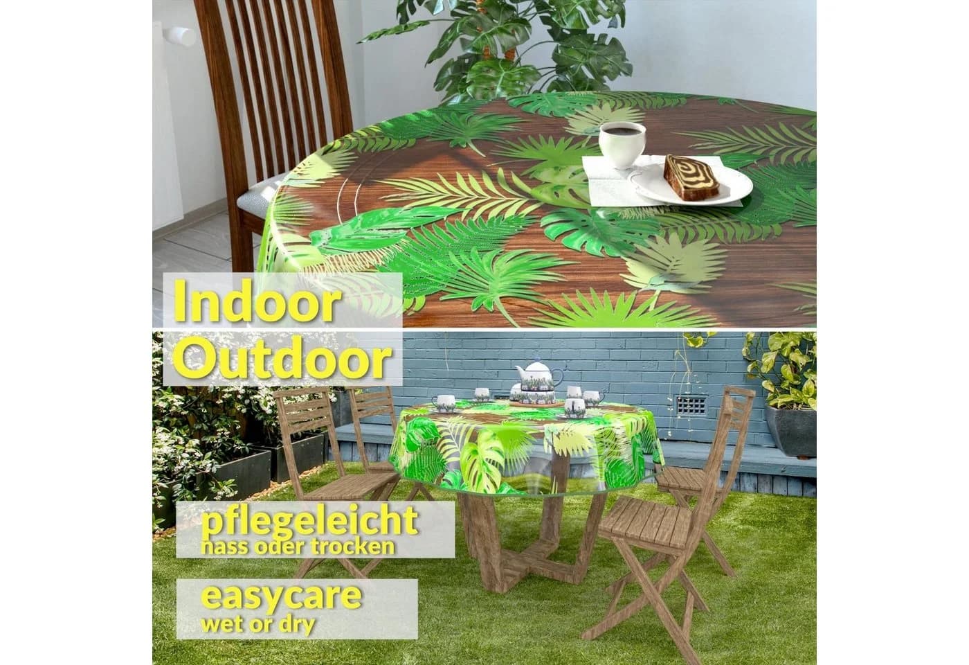 ANRO Tischdecke Klara Transparent Rund 100cm - Bild 3