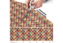 ANRO Küchenläufer RANNA Hochwertig Küchenteppich Textil Eckig 100x65cm Rauten Bunt Bild 5