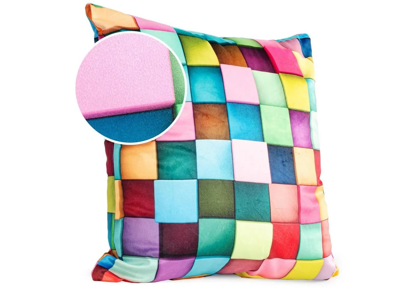 ANRO Dekokissen Velours Kissenbezug Microfaser-Flanell Bunt - Bild 2