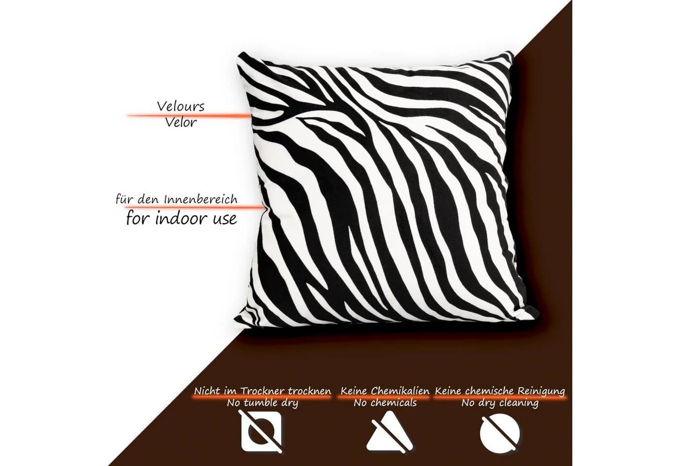 ANRO Dekokissen Velours Microfaser-Flanell Weiß - Bild 5