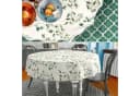ANRO Tischdecke aus Stoff mit Blumen Pflanzen wasserabweisend Bild 1