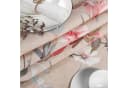 ANRO Tischdecke Stoff Blumen Rosa Beige Wasserabweisend Bild 4