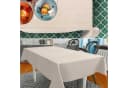 ANRO Tischdecke Beige-Grau Uni wasserabweisend Stoff Bild 1