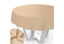 ANRO Tischdecke Uni Beige Wasserabweisend Bild 2