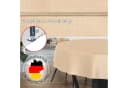 ANRO Tischdecke Uni Beige Wasserabweisend Bild 3