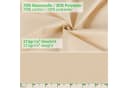 ANRO Tischdecke Uni Beige Wasserabweisend Bild 5