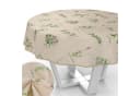 ANRO Tischdecke Beige Botanik mit Schutzbeschichtung Bild 2