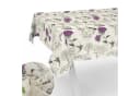 ANRO Tischdecke Beige Hortensien Blumen Botanik Stoff mit Schutzbeschichtung Bild 2