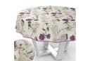 ANRO Tischdecke mit Blumen Botanik aus Stoff Tischwäsche mit Beschichtung Bild 2