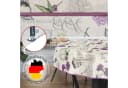 ANRO Tischdecke mit Blumen Botanik aus Stoff Tischwäsche mit Beschichtung Bild 3