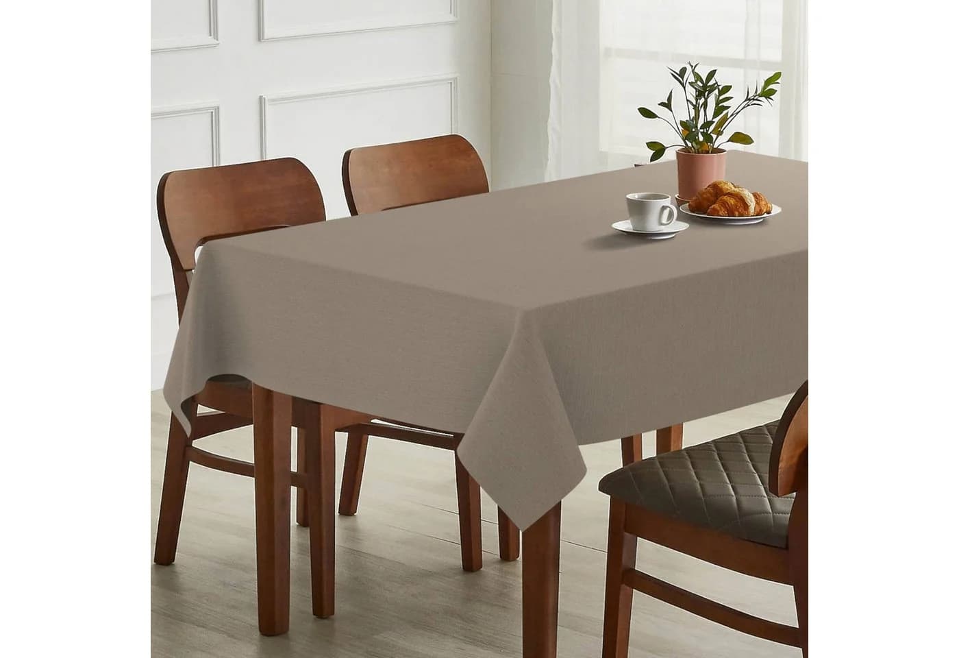 ANRO Tischdecke Sand Jacquard mit TEFLON & Acryl-Beschichtung - Bild 2