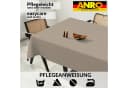 ANRO Tischdecke Sand Jacquard mit TEFLON & Acryl-Beschichtung Bild 4