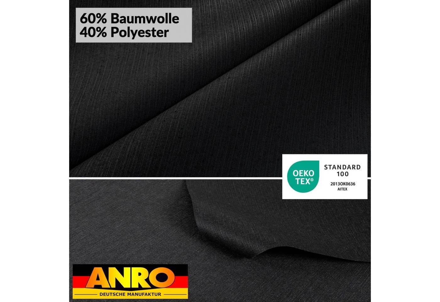 ANRO Tischdecke Anthrazit mit TEFLON & Acryl-Beschichtung - Bild 5
