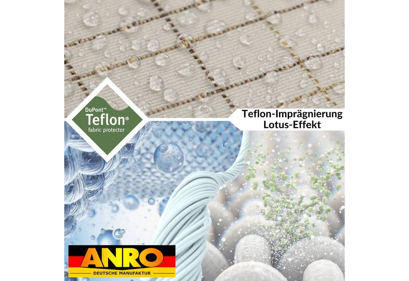 ANRO Roma Tischdecke Beige 60% Baumwolle 40% Polyester - Bild 5