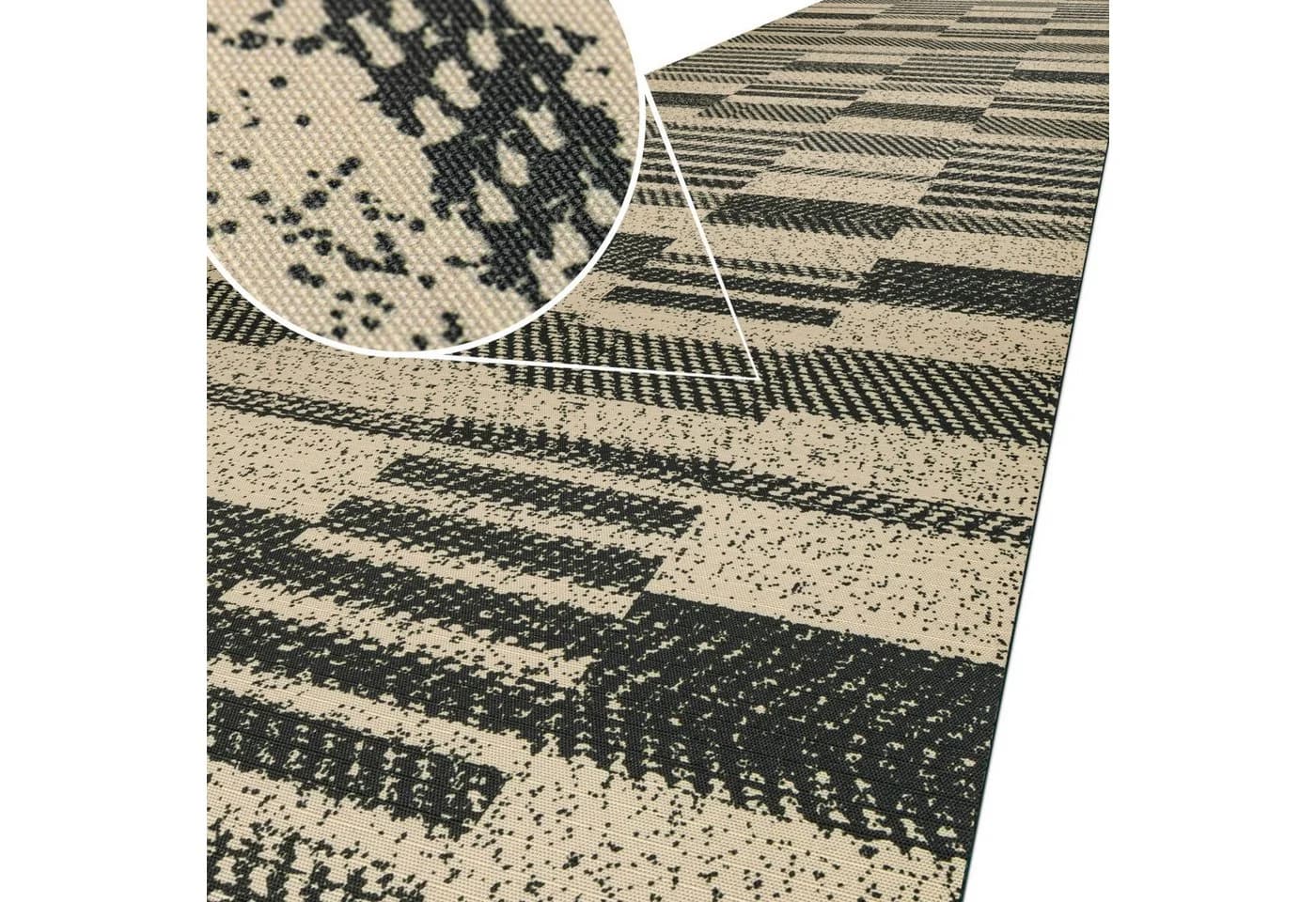 ANRO Küchenläufer GreenLine Barcode Patchwork Dunkel Polyester - Bild 2
