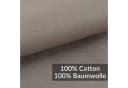 Kisska Spannbettlaken LUNA Beige 100% Baumwolle Bild 1