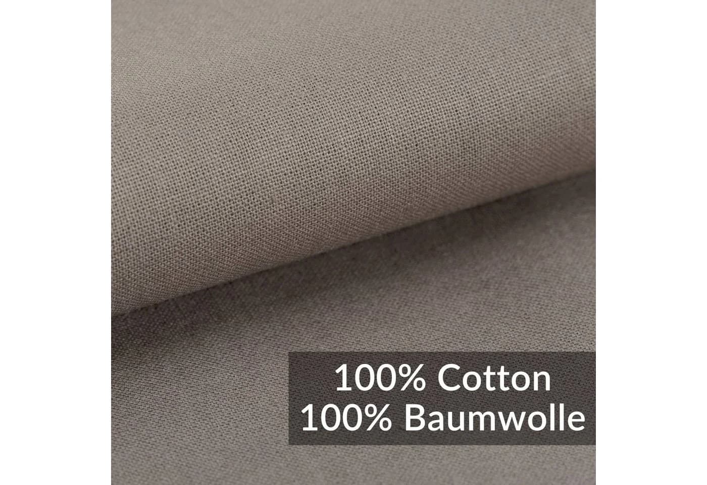 Kisska Spannbettlaken LUNA Beige 100% Baumwolle