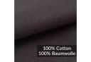 Kisska Spannbettlaken LUNA 100% Baumwolle Dunkelgrau Bild 1