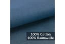 Kisska Spannbettlaken LUNA 100% Baumwolle Blau Bild 1