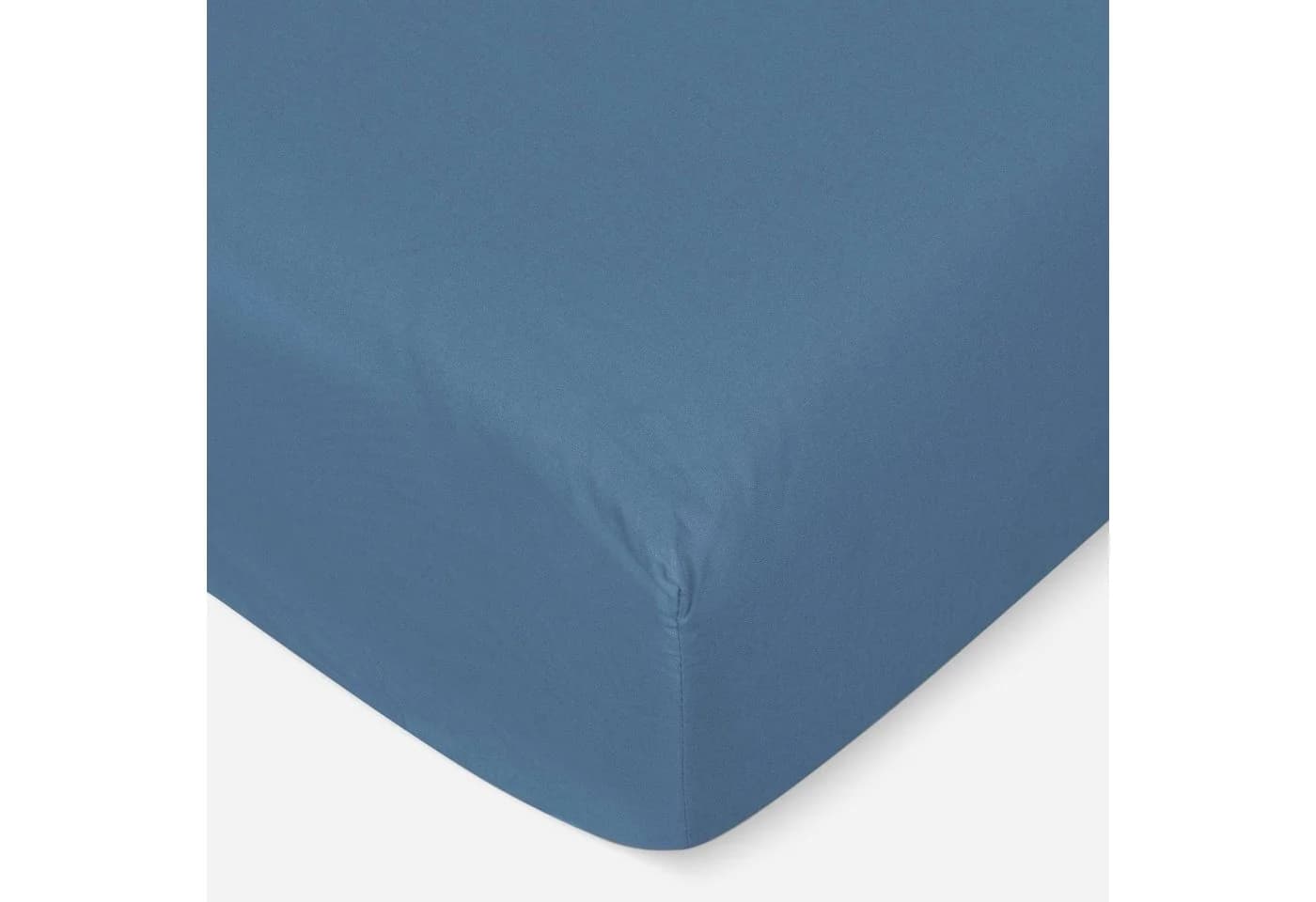 Kisska Spannbettlaken LUNA 100% Baumwolle Blau - Bild 5