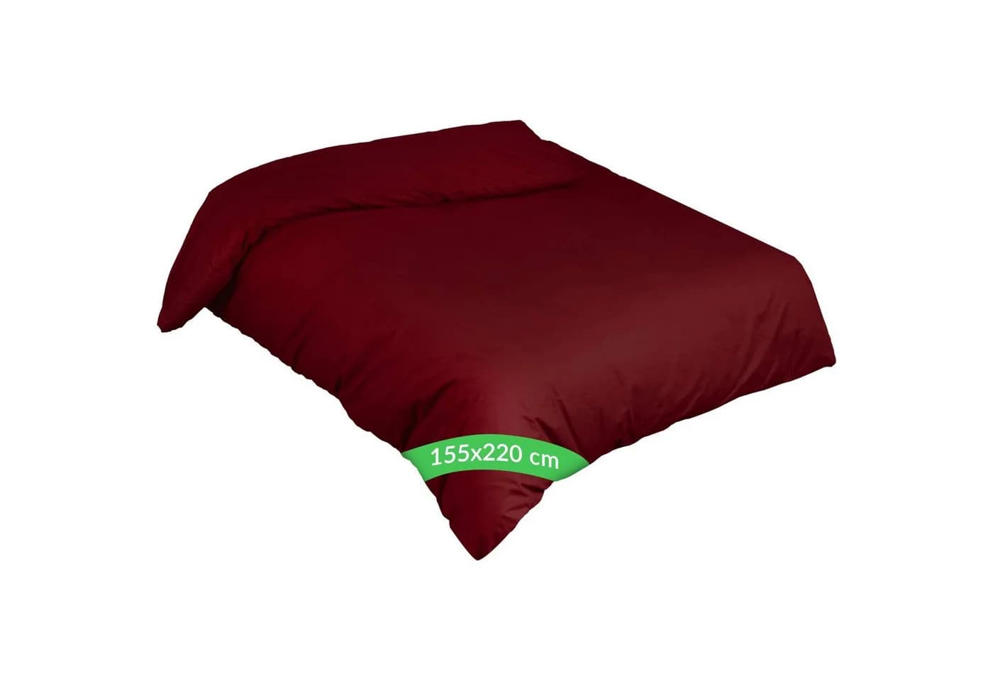 Kisska Bettbezug LUNA aus Baumwolle 155x220cm Bordeaux - Bild 2